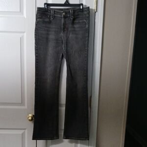 White House Black Market black boot cut jeans Sz 8 EUC